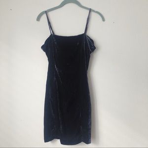 Velvet mini dress